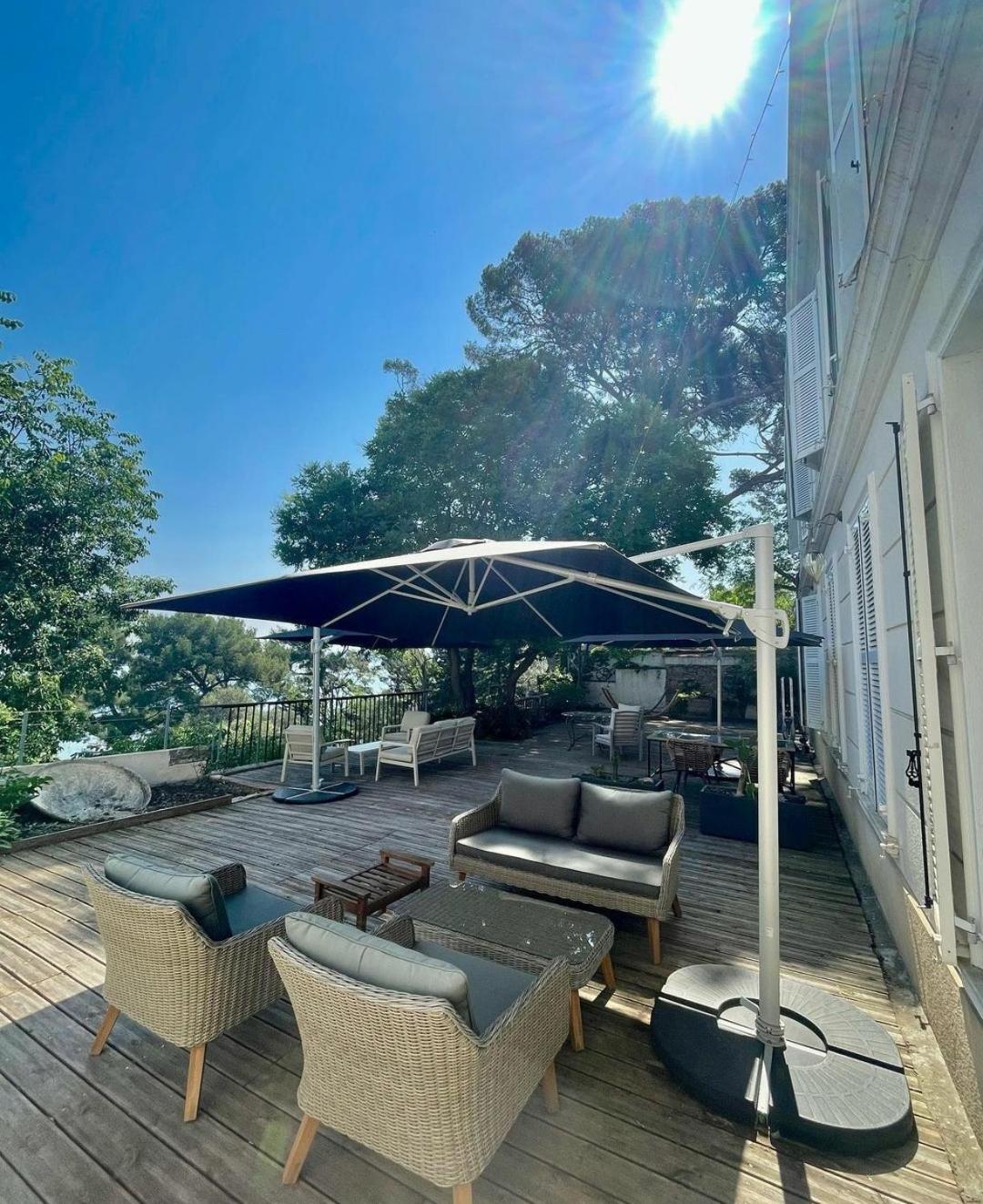 Villa-Chateau Les Terrasses - Tamaris, Plage Des Sablettes, Mer Au Bas De La Propriete La Seyne-sur-Mer Exterior foto